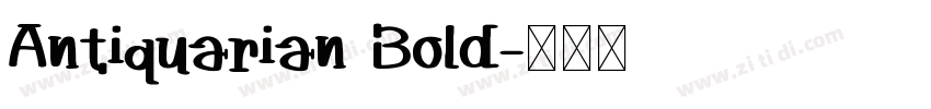 Antiquarian Bold字体转换